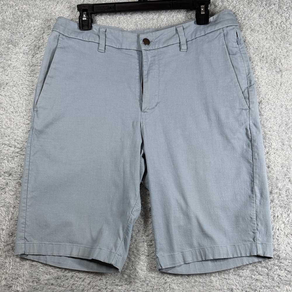 Lululemon Athletica Soft Gray Flat Front Shorts